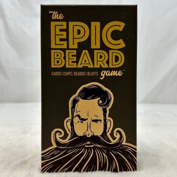 The Epic Beard Game Cards Chips Beards Bluffs by David Yearick New Sealed - Picture 1 of 6